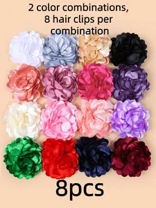 Elegant Multi-Layer Flower Hair Clips Set, Perfect for Parties, Events & Performances, Fashionable Accessory for Teens, Hair Decor