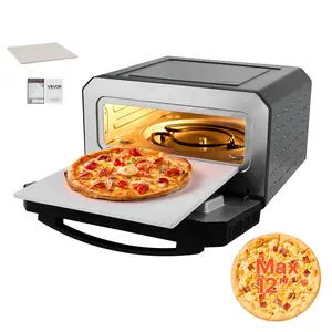 VEVOR Electric Pizza Oven,  Smart Pizzas Maker Indoor with 5 Preset, 12-Inch Countertop Pizza Cooker w/ Touch Srceen, 750℉ Max Temp, 2-Min Rpaid Baking Oven Thin & Crispy, Neapolitan, Frozen, New York