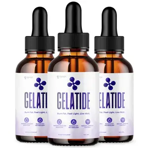 (3 Pack) Gelatide Drops Advanced Health & Fitness Supplement Gela Tide 90 Servs