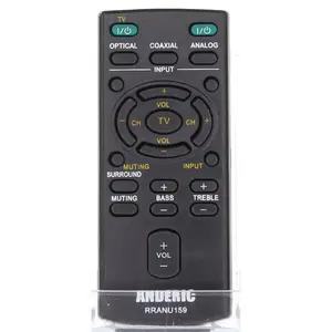 Anderic RRANU159 Replacement Remote Control for Sony Sound Bar RM-ANU159, RM-ANU160, RMT-AH101U, RMT-AH101U, RM-ANU191, and Others