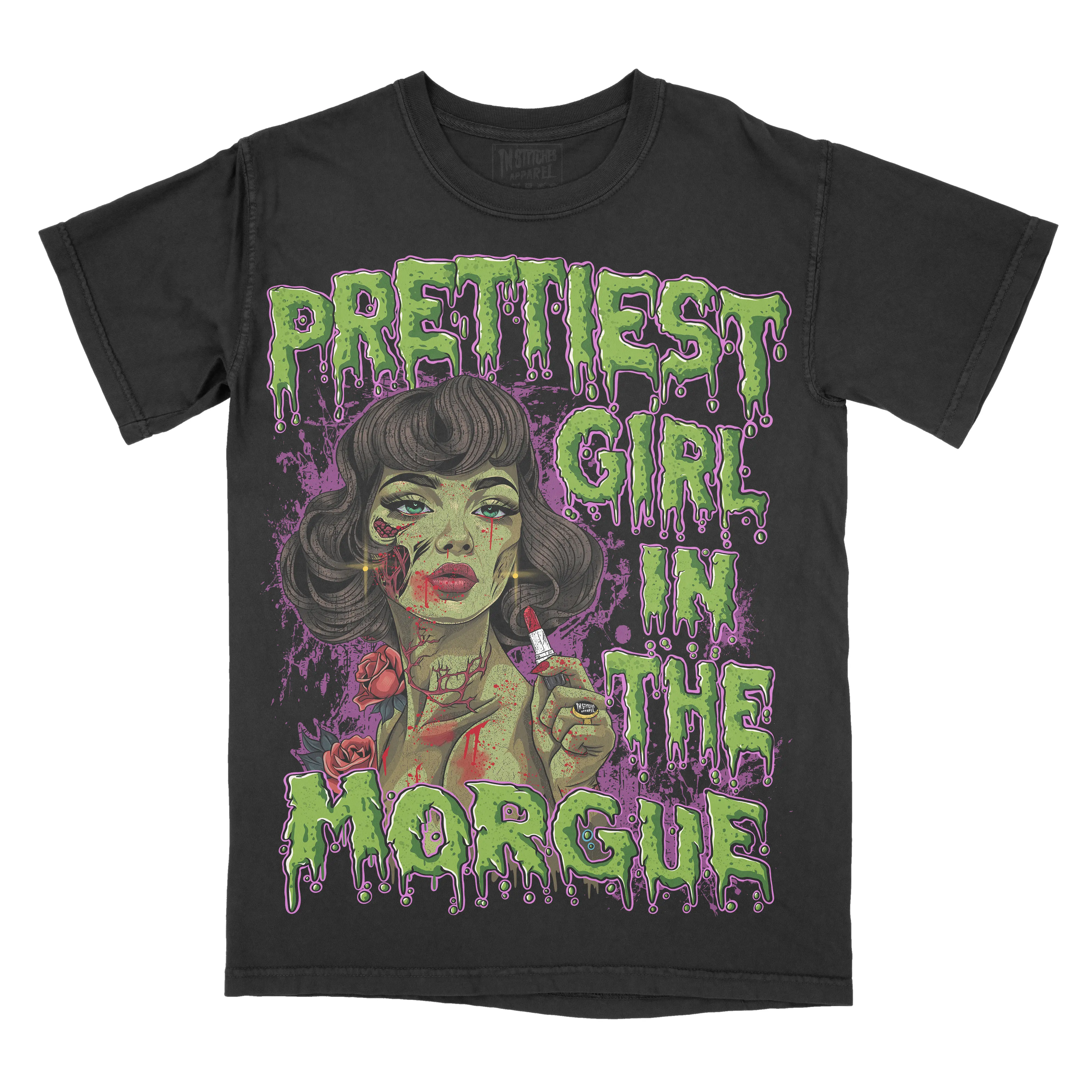 Prettiest Girl In The Morgue Comfort Colors Unisex T-shirt Gothic Alternative Fashion
