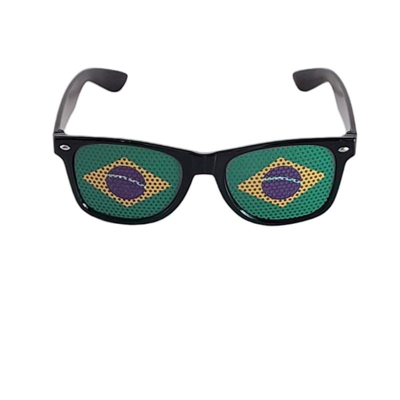 Brasil Brazil Unisex Sunglasses with National Flag Sticker Gafas, Lentes de sol, Oculos
