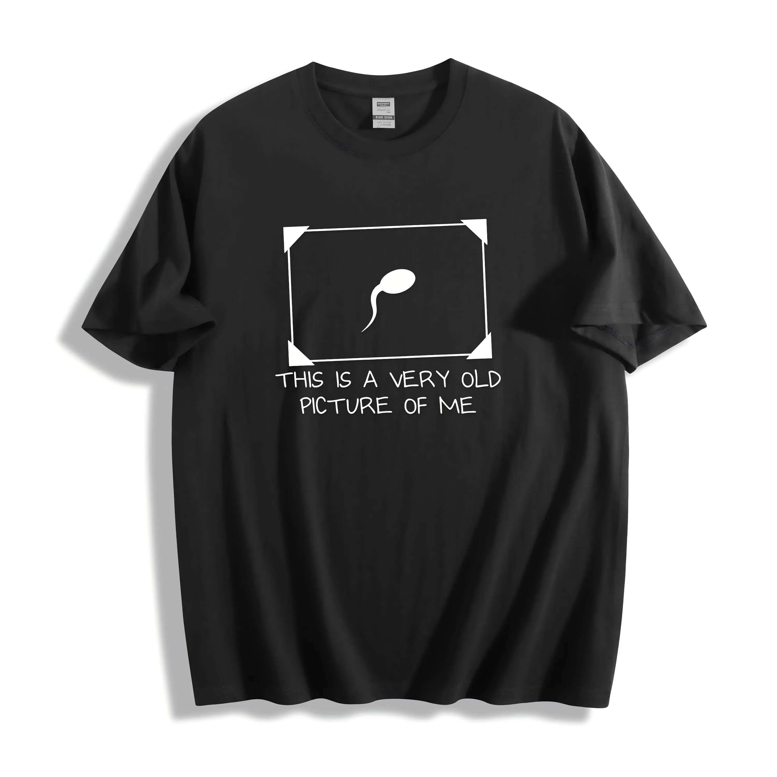 Men's Funny Graphic T-Shirt,100% cotton  Casual 'Very Old Picture of Me' Slogan Streetwear, Unisex Breathable Short Sleeve Top for Summer, Tshirt, Menswear