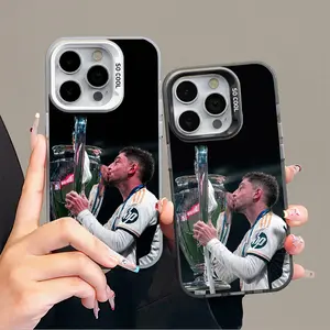 Valverde Anti-Drop Protective Acrylic Phone Case for iPhone 17 ProMax 16 15 14 13 12 11 XS Samsung S25 24 FE 23 22 Ultra Plus with Anti-Collision Strips Non-Slip Grip