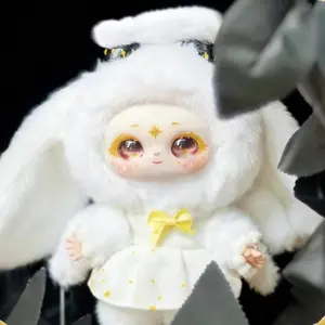 QIQI-Samel's Magic Wardrobe Mystery Boxes Bag Pendant Bunny Plush Dolls Soft Collectibles Hidden Style 1 Hidden Probability:1/32