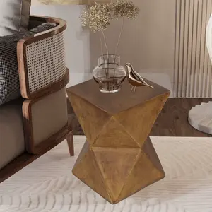 Outdoor Weight Concrete Side Table for Indoor Sofa Side Table Patios Plant Stand Accent Table Garden Stool End Table NONE