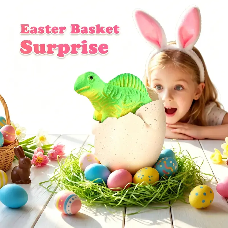 Dinosaur Eggs Hatching STEM Toy, Kids Blind Box - Soak in Water to Learn About Life Cycles