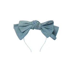 Floppy Denim Headband - Teal Denim