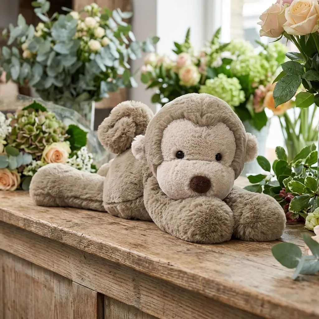 Jellycat Cute Smudge Monkey Plush Toy Floppy Long Tail Cuddly Animal Gift for Kids and Collectors