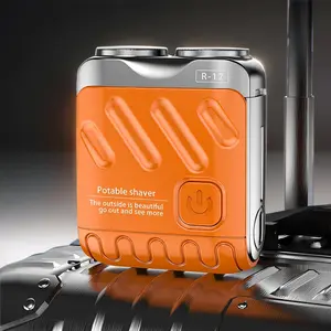 1 Magnetic Portable Electric Razor for Men, Mini Travel Shaver, Pocket Size, USB Charging, Ipx7 Waterproof, Ideal for Gym and Business Trips