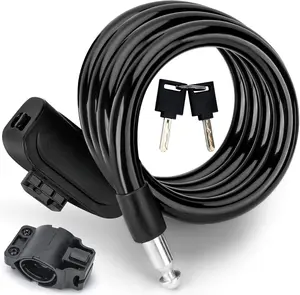 Lock with 2 count , Professional   Lock of 4 , Heavy Duty Bicycle Lock  for  Anti-, Come with 1 count Mounting Bracket