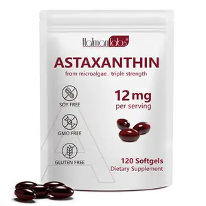 Hatmanlabs Astaxanthin 12mg Softgel Capsules(4-Month Supply)  – Premium Astaxanthin Antioxidant Supplements with Antioxidant Activity, Supports Eye, Immune, Skin Health, Internal Circulation