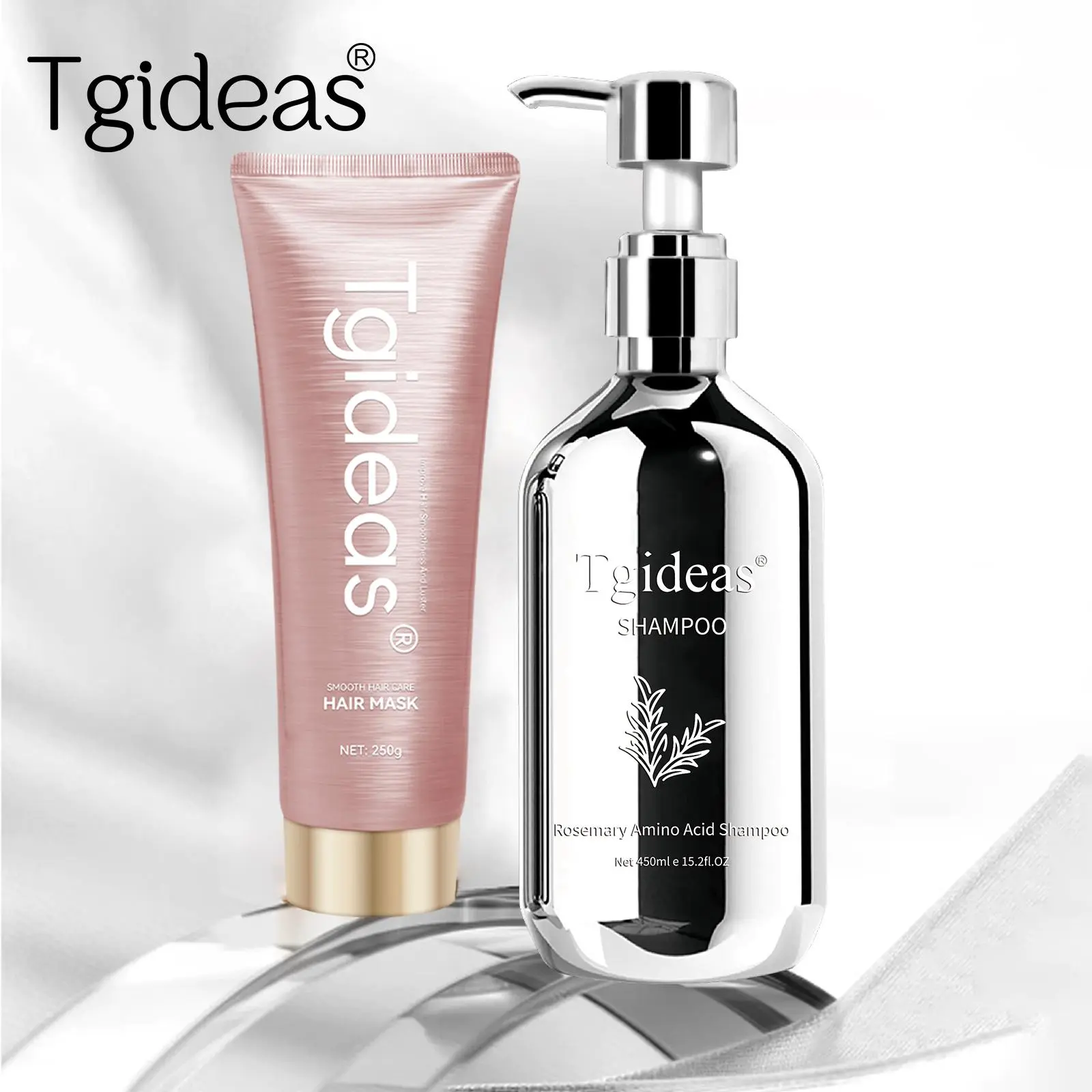 Tgideas Rosemary Amino Acid Shampoo + Keratin Hair Mask | Oil Cleansing, Restorative & Hydrating Foam | Strengthens Follicles, Revitalizes Growth, Calms Scalp, Reduces Frizz & Hair Loss,Promotes Hair Growth #Summervibes