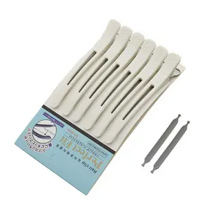 Stainless Aluminum Hair Extensions Clips, 6pcs/set Rustproof Minimalist Alligator Clips, Professional Hair Clips For Daily & Hair Styling Use, High-Quality Anti-Slip Hair Clips, Lightweight and Comfortable