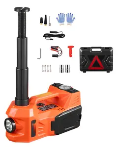 Adjustable Electric Car Jack, 5 Ton (11000 Lbs) Heavy Duty Floor Jack Kit With Secure Hammer, Hydraulic Lifting System, Vehicle Lift Tool For Cars SUVs Trucks, Maintenance Or Tire Replacement
