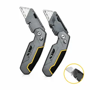 Multi-functional EDC Folding Pocket Knife, All-purpose Utility Knife Box Cutter, Secure Locking Work Knife for Home Improvement, Outdoor Camping & Office, Lightweight & Durable