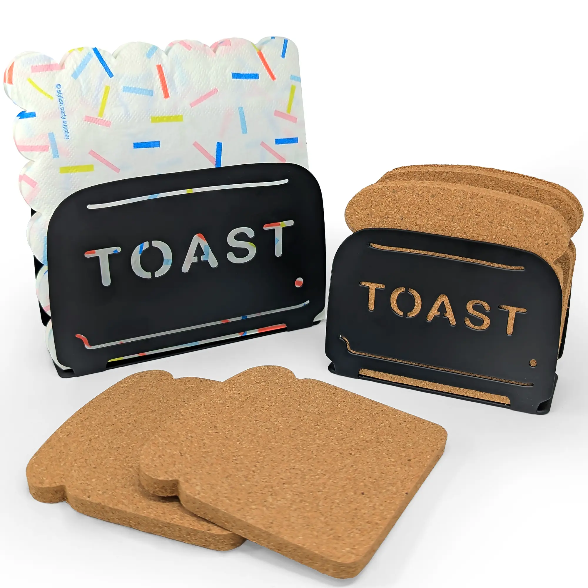 Mango Steam Toaster Napkin & Coaster Holder Set, For Home or Kitchen Tableware