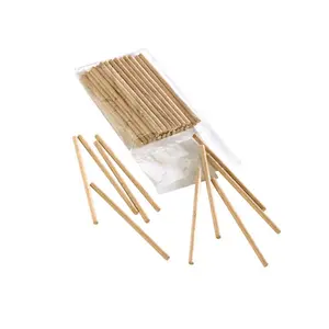 212 MAIN Biodegradable Wooden Cake Sticks, 0.15x3.7 in, Rustic Recyclable, for Home & Festive Party Cake Decoration