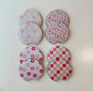 Valentines Car Coasters, Set of 2