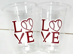 BASEBALL PARTY CUPS - Baseball Cups Baseball Party Cups Baseball Birthday Cups Baseball Cups Sports Party Cups Favors Baseball Baby Shower