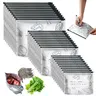 Aluminum Foil Reusable Freezer Bags, Food Grade Leak Proof Ziplock Food Storage Bags with Write-on Label, FCM Certified BPA Free Freezer Safe Bags for Meat Seafood Meal Prep Refrigerator Organization Picnic Travel