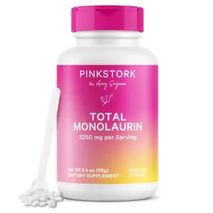 Pink Stork Total Monolaurin 2250 mg per Serving - 1 Month Supply for Women's Immune Support & Gut Health - Edible Breast Milk Vitamin Supplement