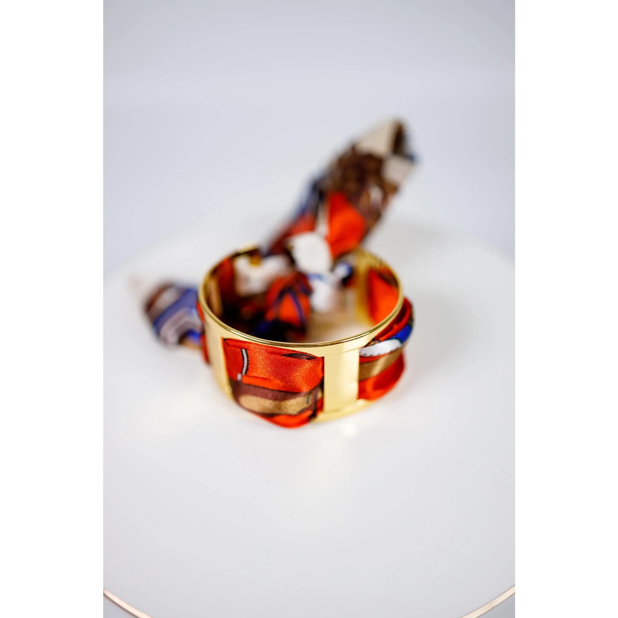 Brass Cuff Scarf Bracelet
