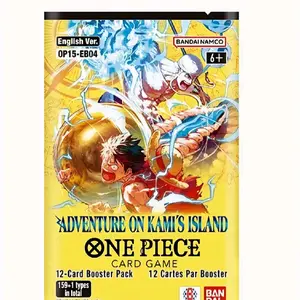 5 pack Bandai Namco One Piece Adventure on Kami's Island Card Game OP15-EB04 English Ver 12-Card Booster Pack 159+1 Types
