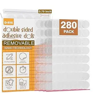 Double Sided Tape Sticky Dot Stickers Removable Putty No Trace Clear Sticky Tack Waterproof Smal...