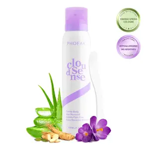 PHOFAY Bikini Pain-Free Hair Removal Cream for Sensitive Skin, Hypoallergenic Formula-Gentle & Fast-Acting Depilatory with Citrus Scent, Aloe & Hyaluronic Acid for Soothing Care, Suitable for Men & Women
