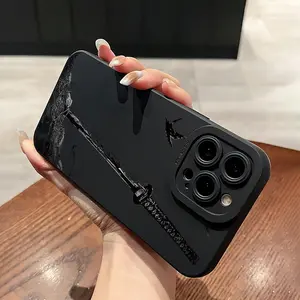 for iPhone13 A Samurai Sword Trendy Creative Pattern Full Coverage TPU Phone Case, Suitable for iPhone 17 Air/16 Plus/15 Pro Max/14 Pro/13/12/11/XS Max/X Phone Case, Ideal Gift for Family, Friends, Lovers, Girlfriends, Choice for Holiday Gifts