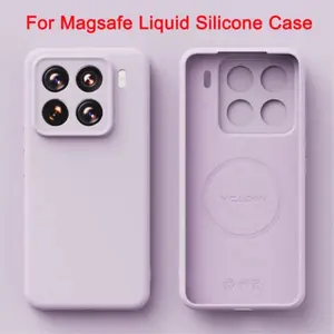 Liquid Silicone Phone Case For Magsafe Xiaomi 17 Pro Max 14 15 Pro Ultra Magnetic Wireless Charging Color Protective Cover
