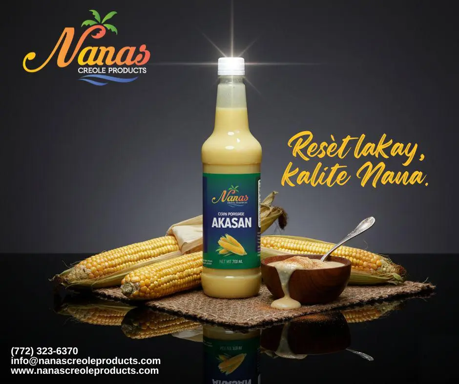 Nanas Akasan Haitian Corn Porridge Drink - 750ml Traditional Cholesterol-Free Organic Meal Replacement Beverage, Purified Water, Ambient, Ideal for Family & Cultural Gatherings