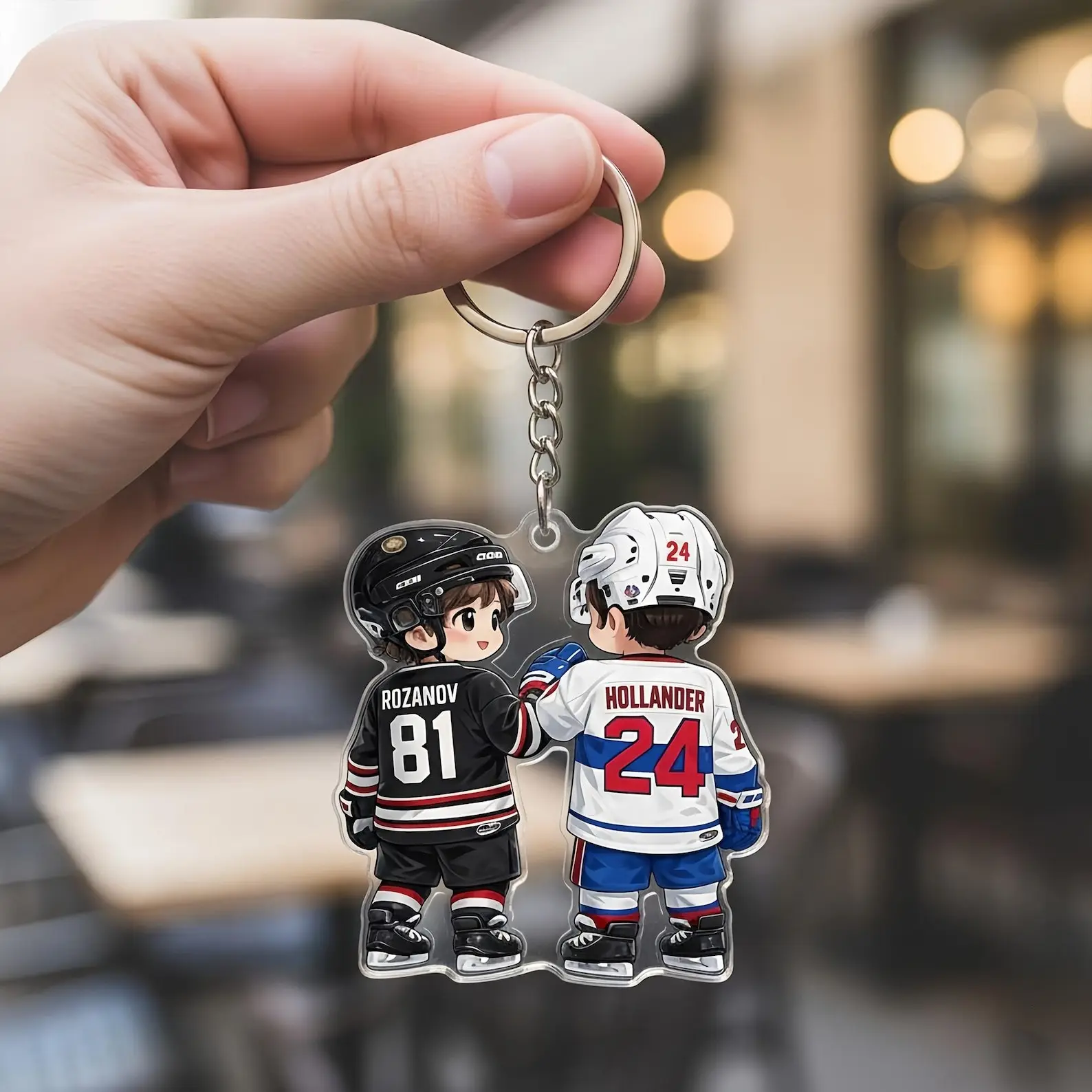 Heated Rivalry Hollanov Inspired Acrylic Keychains / Bag Tag, Car