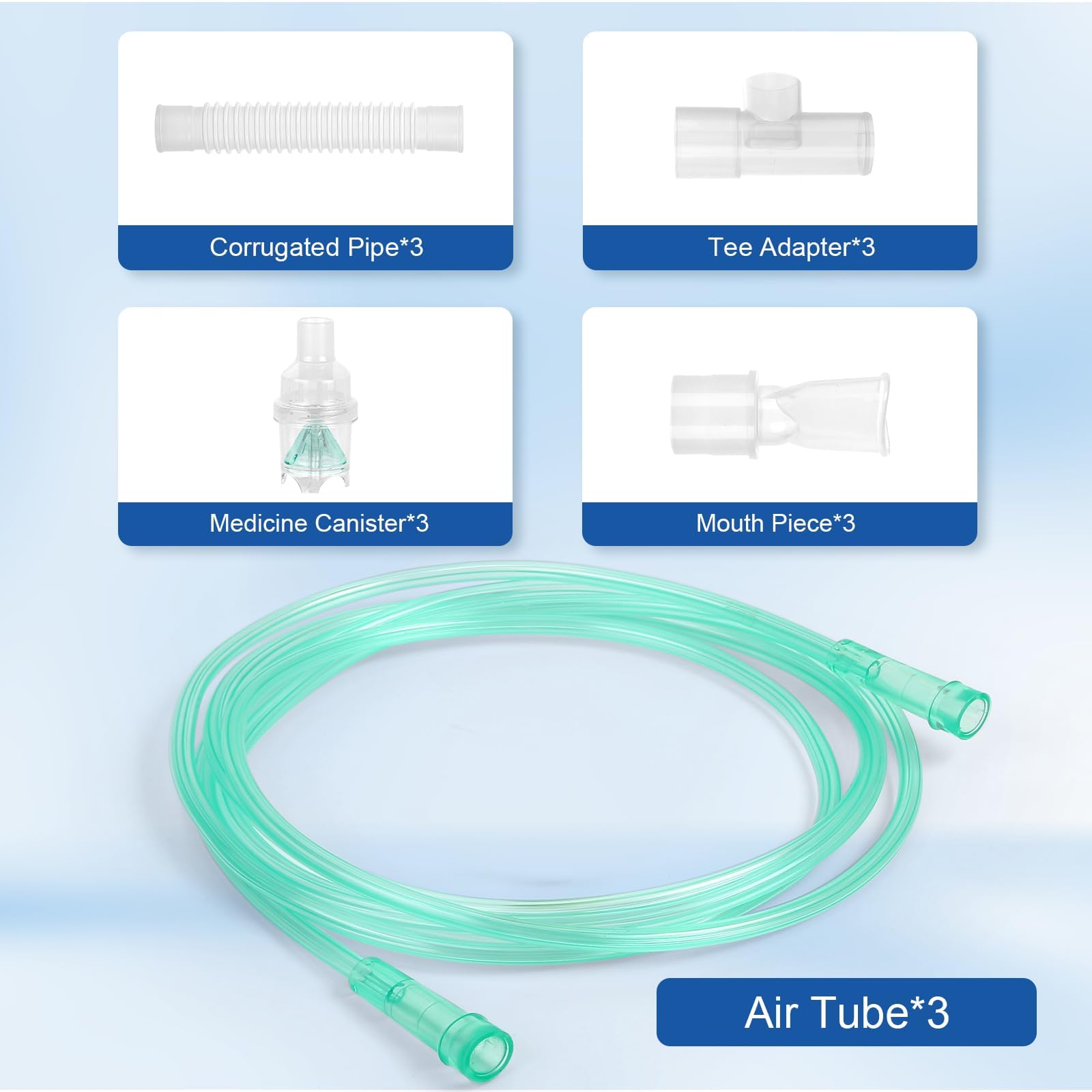 2 Packs TUBING Replacement Accessories for nebulizer