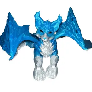 Large Flexi Cat Winged Dragon Figurine