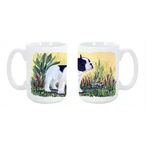 212 MAIN French Ceramic Coffee Mug - 15oz Large Reusable Ceramic Drinkware, Dishwasher-Safe, Microwave-Safe Kitchen Tumbler for Tea, Drinks