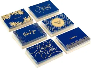 120Pcs Hallmark Thank You Cards Assortment, Gold and Navy You Notes with Envelopes for Wedding, Bridal Shower,Business, Graduation (5.2 x 3.75 inch) - Tools Hardware.
