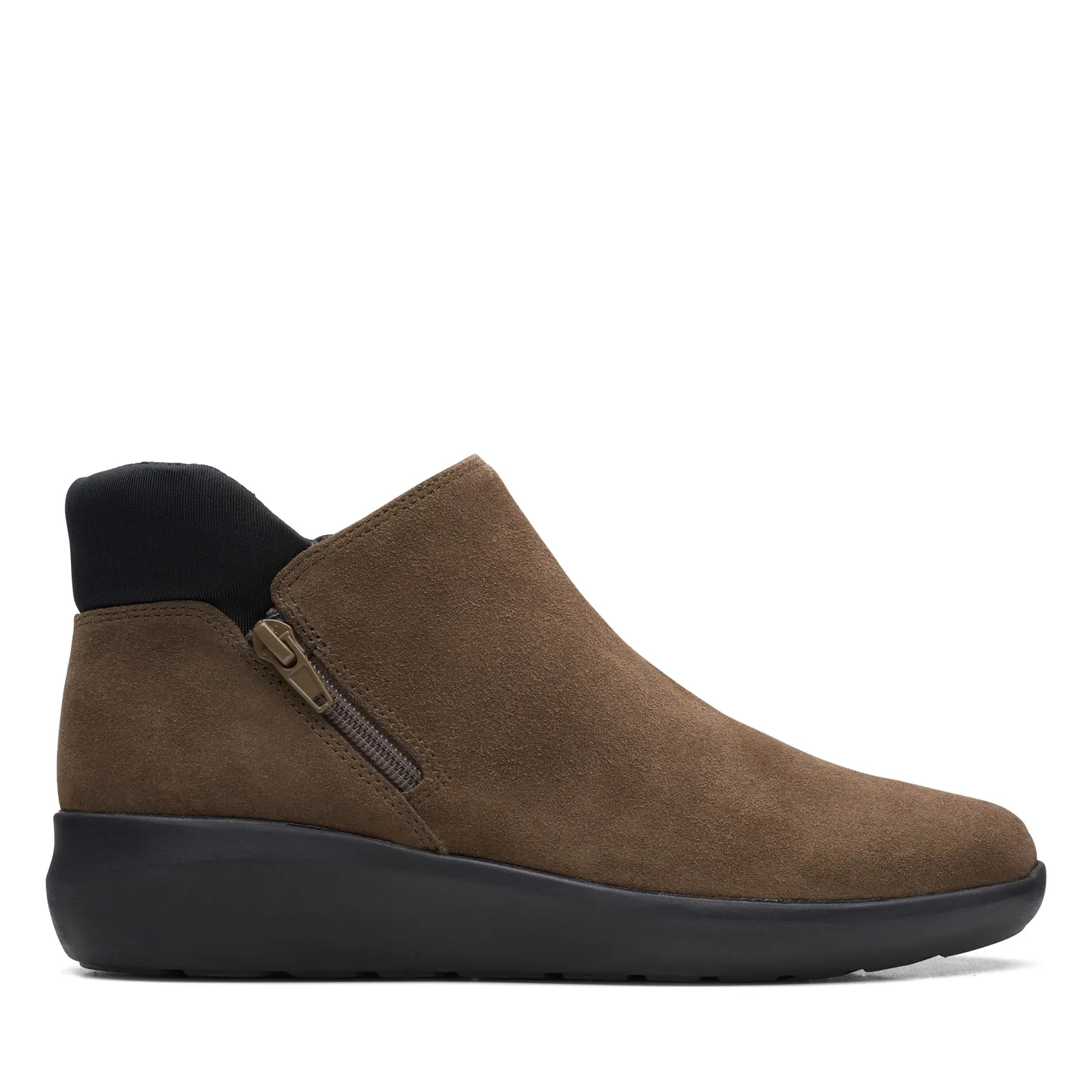 Clarks Kayleigh Mid 26168095 Womens Brown Suede Lifestyle Sneakers Shoes