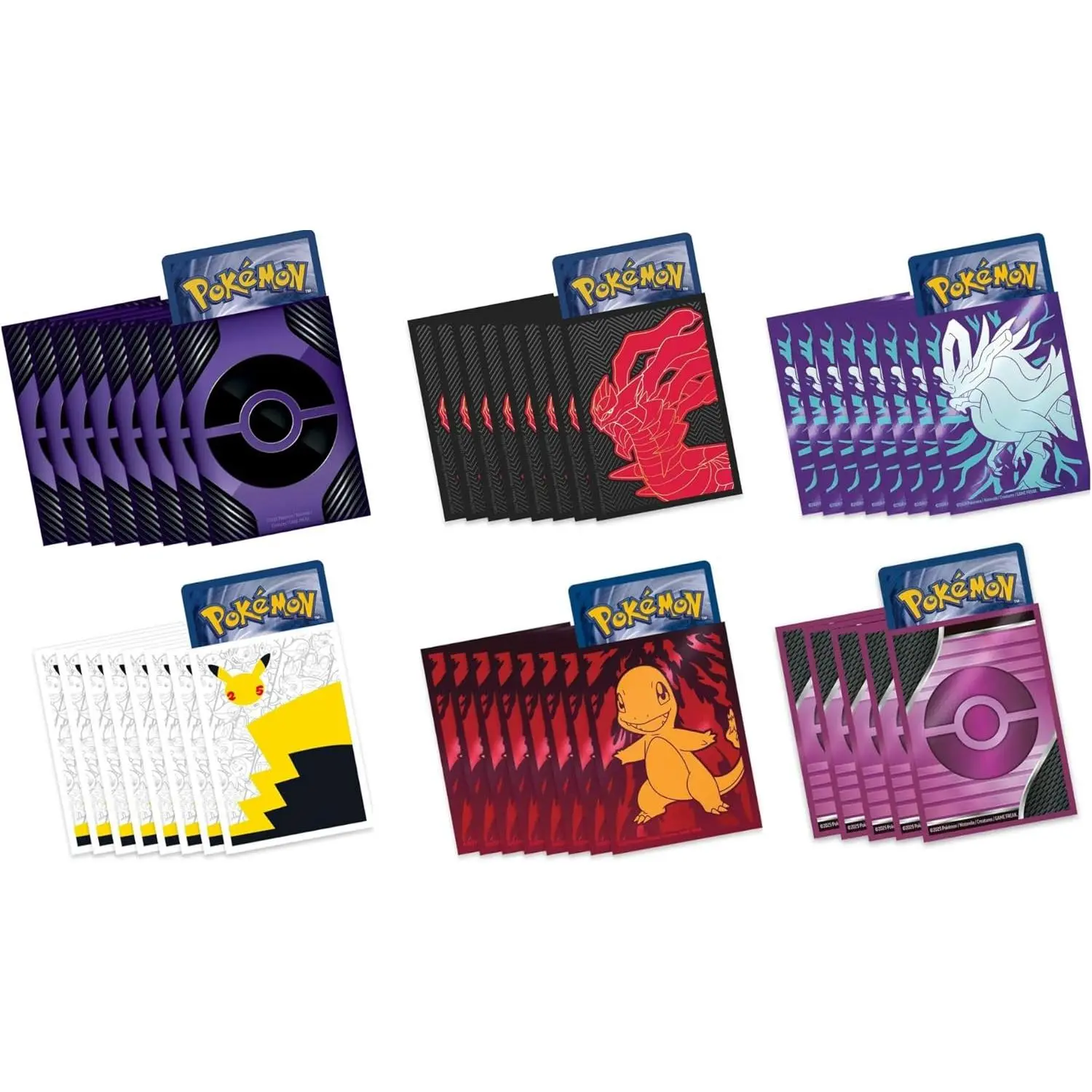 Offical Pokemon TCG Sleeves - 1x Random Pack of 65 Count Sleeves (ETB, Trainer Toolkit, Collection Box, etc.) Styles May Vary!