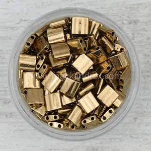 0457 Tila Beads - Golden Bronze Metallic