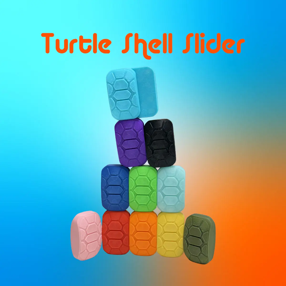 Turtle Shell Styled Magnetic Slider Fidget