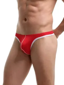 Men's Thong Underwear, Butt Lifting Backless Design, Hollow Out Comfortable Breathable Elastic Shaping Panties, Slim Fit Low Waist Bikini Briefs