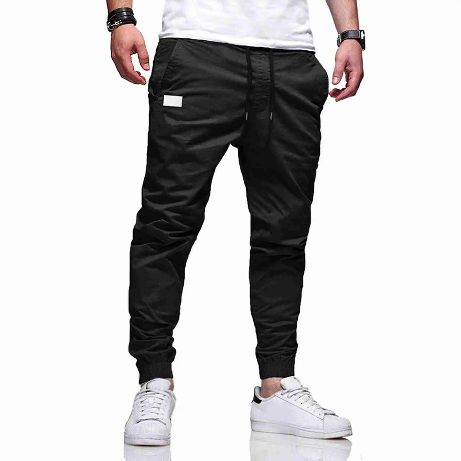 Men’s 3-Pack Casual Jogger Pants – Khaki, Gray & Black – Elastic waistband with drawstring, ribbed cuffs, PU patch detail – Lightweight 100% polyester fabric – Perfect for streetwear, travel, everyday wear – Sizes S–XXL. We recommend choosing one size lar Men’s 3-Pack Casual Jogger Pants – Khaki, Gray & Black – Elastic waistband with drawstring, ribbed cuffs, PU patch detail – Lightweight 100% polyester fabric – Perfect for streetwear, travel, everyday wear – Sizes S–XXL. We recommend choosing one size lar
