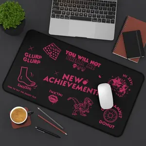 Dungeon Crawler Carl Gaming Desk Mat, Princess Donut New Achievement Mouse Pad, LitRPG Fantasy Gamer Desk Decor, Extended PC Gaming Mousepad for BookTok Readers and RPG Fans