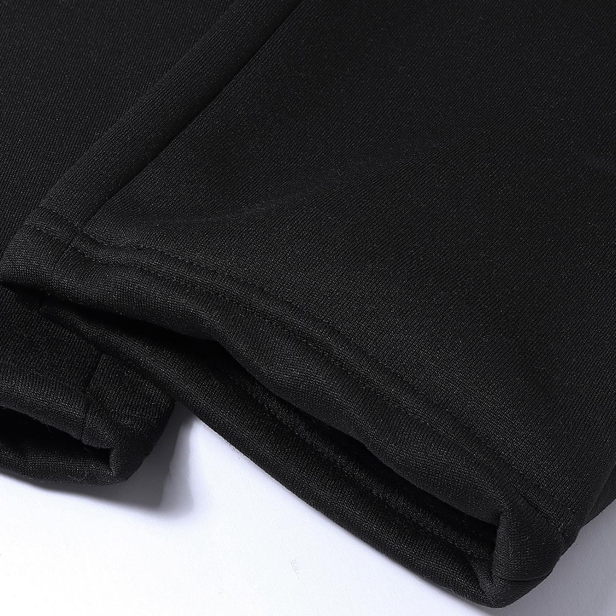 Men's fashion basic polyester joggers with pockets, solid color, slightly stretchy, regular fit casual sports pants with an elastic drawstring waistband sweatpants