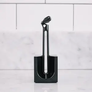 OneBlade Vertical Safety Razor Stand with Adjustable Height & Comfort Storage Design for Men's Razors - Sleek Minimalist Grooming Solution