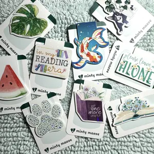 Minty Maeve Magnetic Bookmark - Original Artwork on Premium Paper and Laminate