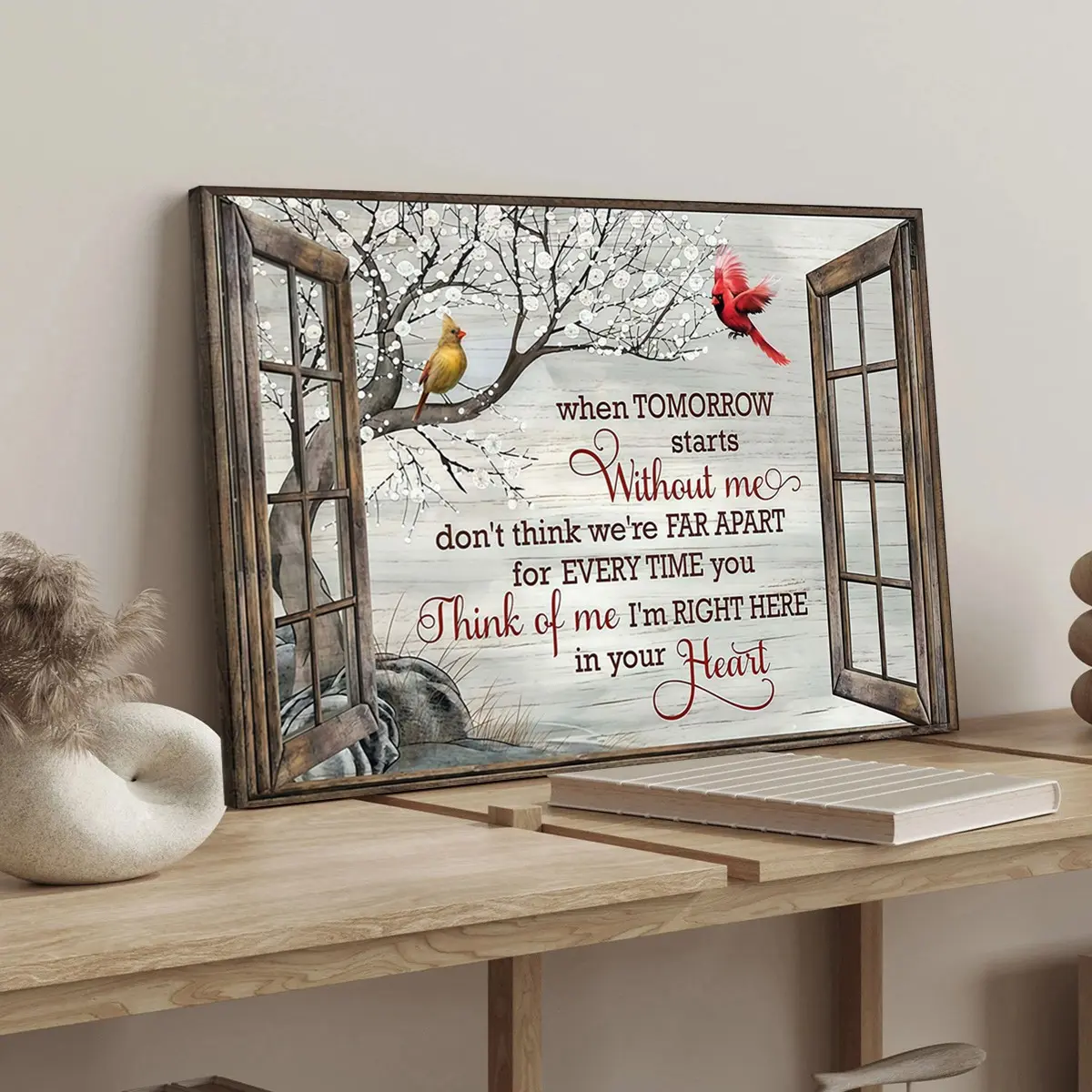 1 Count wood frame canvas, Miss Message poster, romantic art Deco, Fashion poster, Classic Prints, exquisite bedroom mural, Modern art Deco, suitable for corridor wall decoration, ideal gift, waterproof, printing, Heart Design