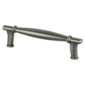 212 MAIN Berenson Dierdra Door Pull, 96 mm CC, Vintage Nickel Finish, Classic Design, Zinc Base (Tools & Hardware)